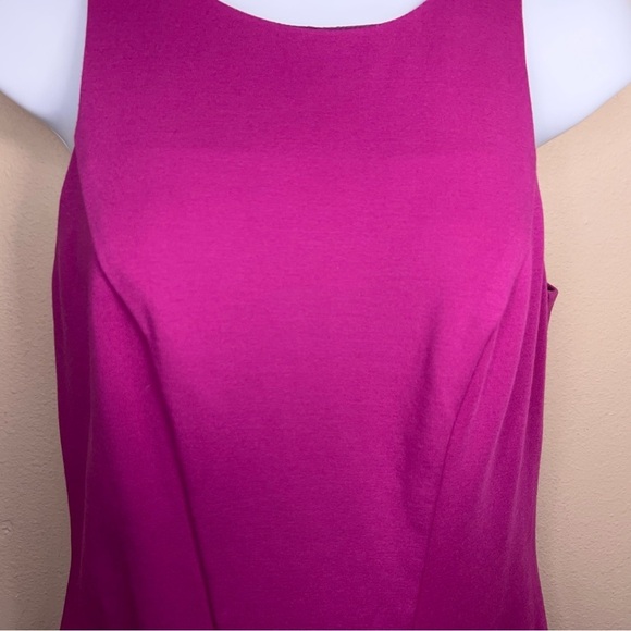 Size 2 Trina Turk Fuchsia Pink Dress Sleeveless Lined Zip Closure - Picture 7 of 11